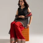 3 Piece - Embroidered Silk Suit
