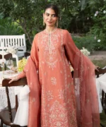 3 PIECE - EMBROIDERED RAW SILK SUIT - Image 4