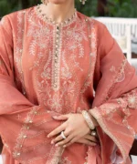 3 PIECE - EMBROIDERED RAW SILK SUIT - Image 3