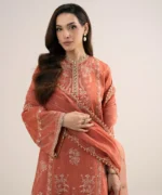 3 PIECE - EMBROIDERED RAW SILK SUIT - Image 2