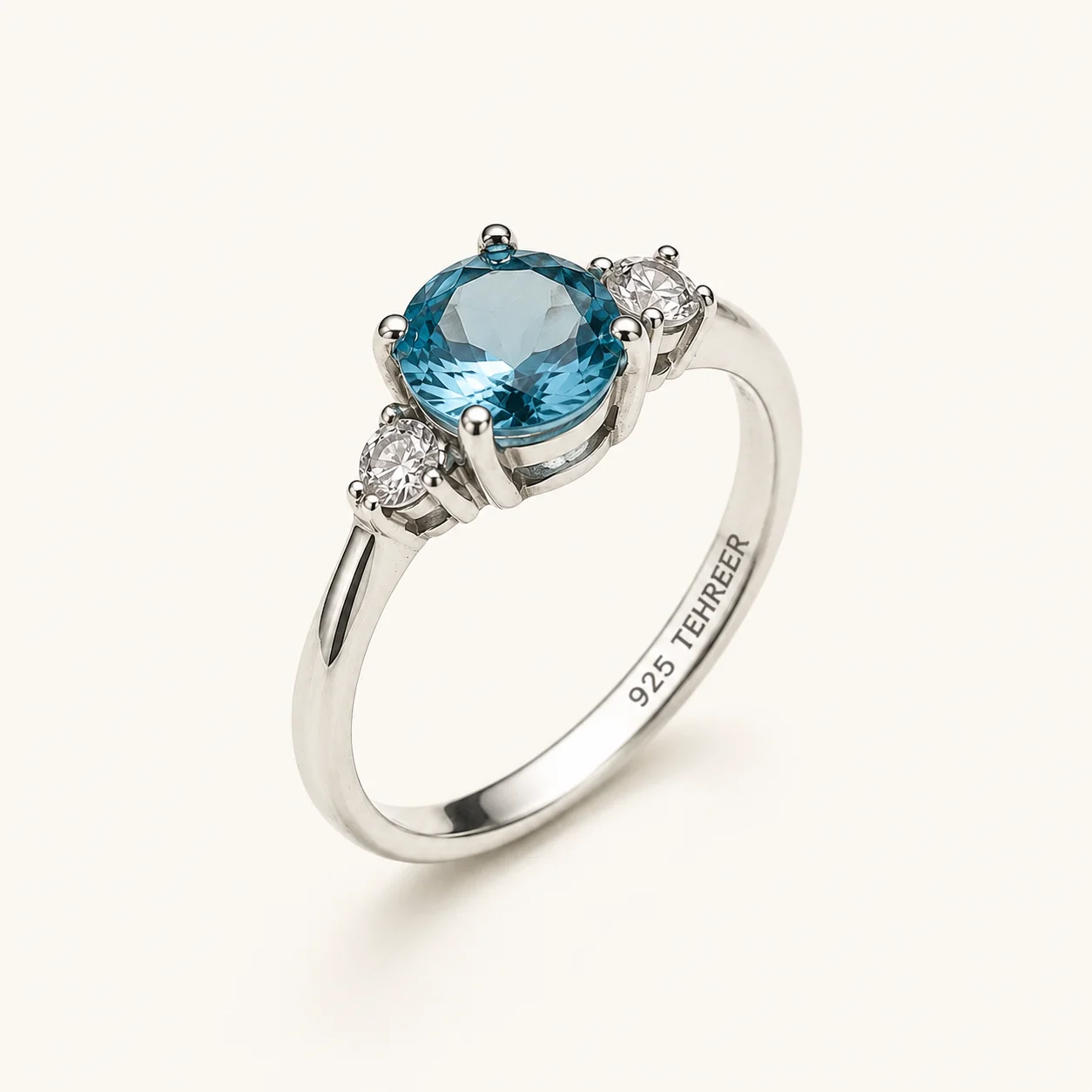 Tehreer_Jewels_Sky_Blue_Oval-Cut_Three-Stone_925_Silver_Sterling_Ring_6686fe98-711d-4d13-9ab3-7e93cd966ea9 Tehreer Jewels Sky Blue Oval-Cut Three-Stone 925 Silver Sterling Ring - Image 1