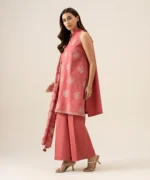 3 Piece - Embroidered Khaddar Suit - Image 2